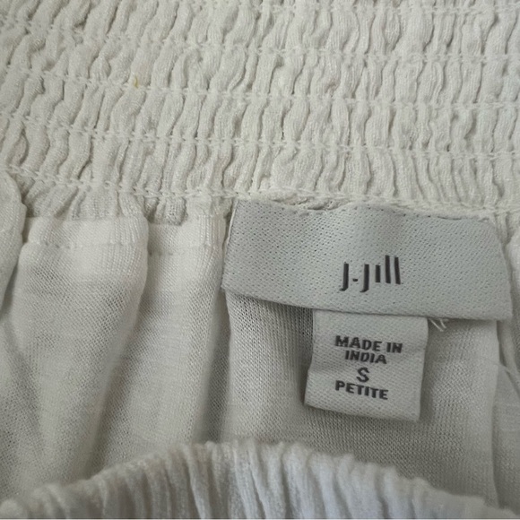 J Jill Embroidered Skirt with Pockets, Elastic Waist size Small Petite- NWT - Picture 6 of 7